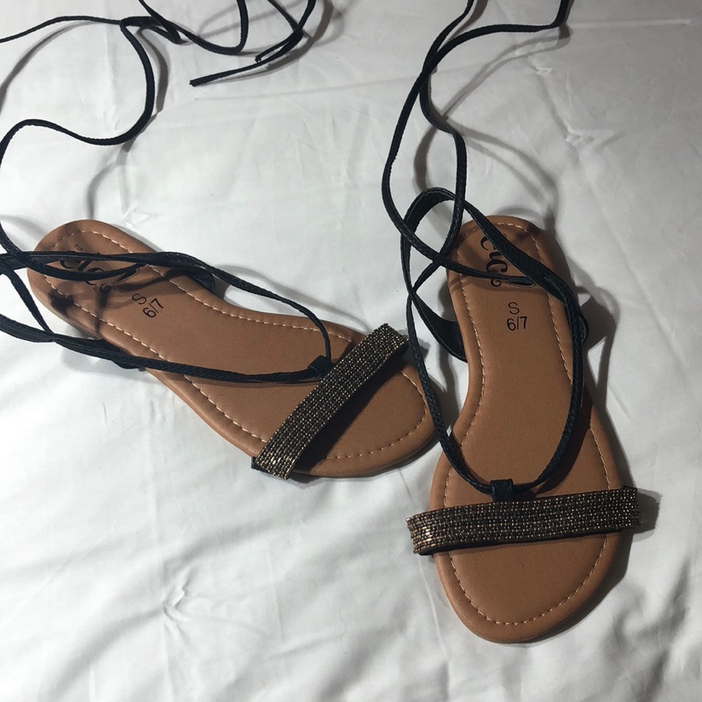 Rue21 lace-up sandals